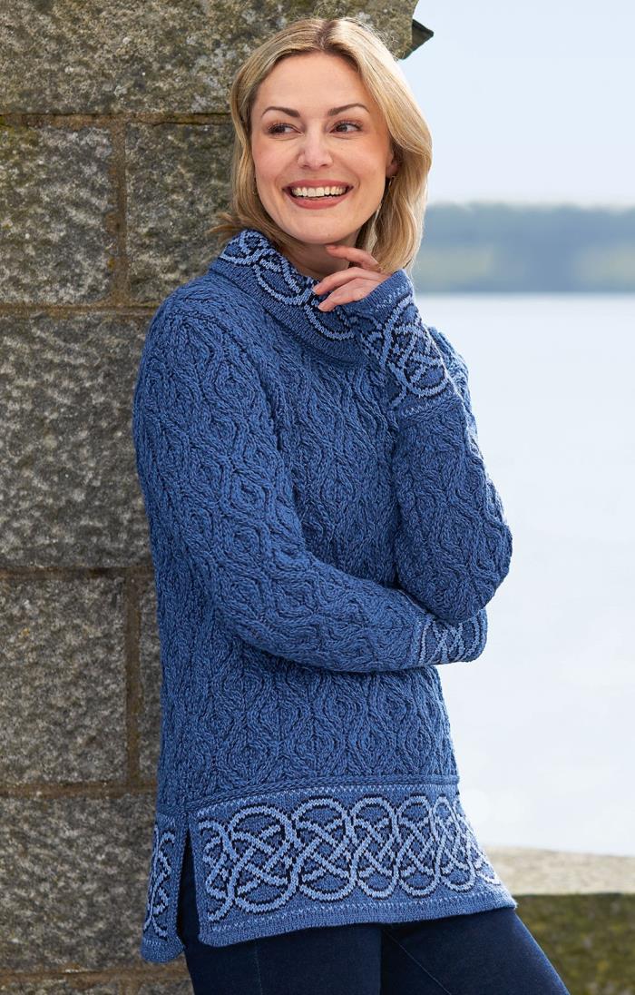 Ladies Celtic Ranleigh Roll Neck - House of Bruar