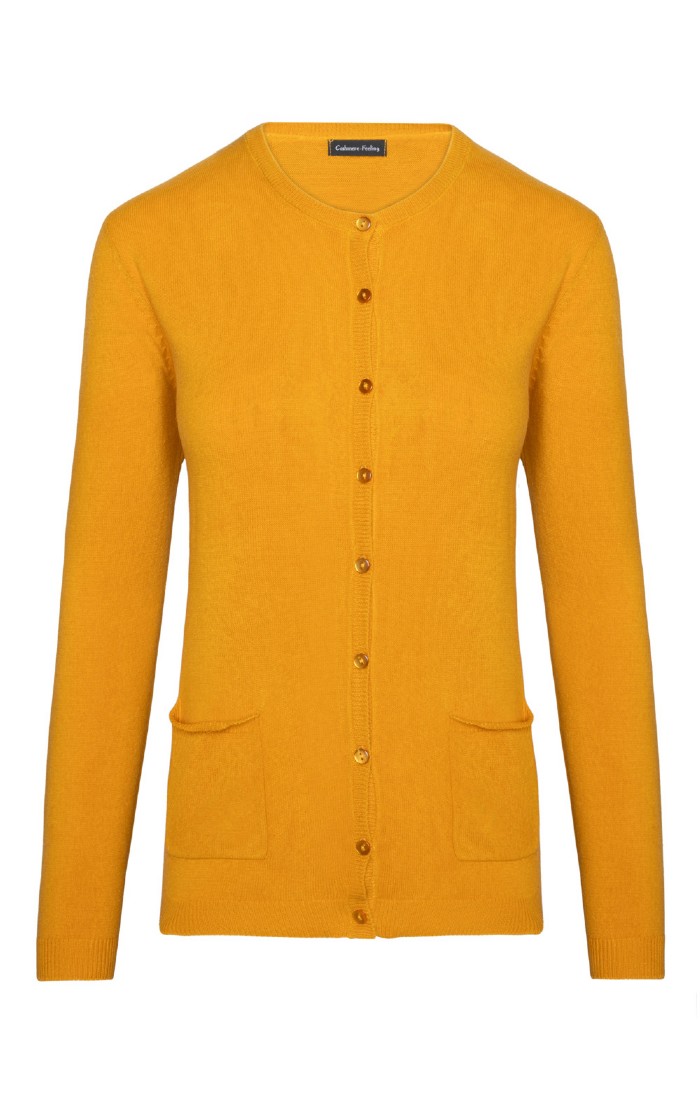 Ladies Crew Neck Knitted Cardigan - House of Bruar