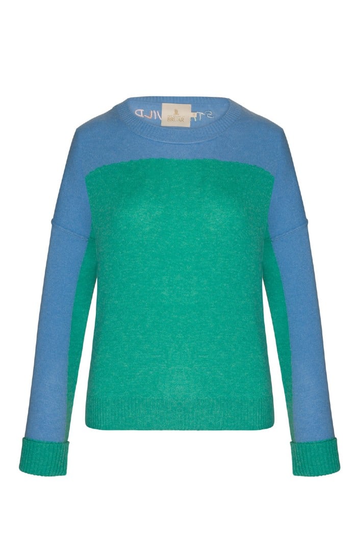 Ladies Stay Wild Cashmere Crew Neck Jumper - House of Bruar