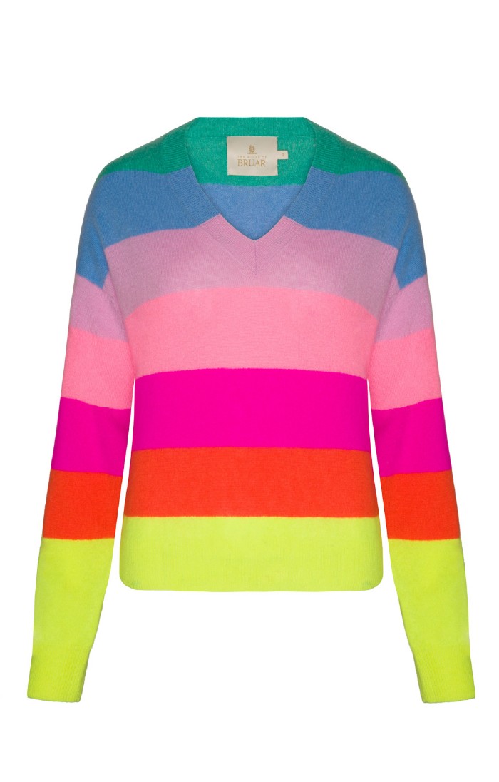 Rainbow cashmere jumper best sale