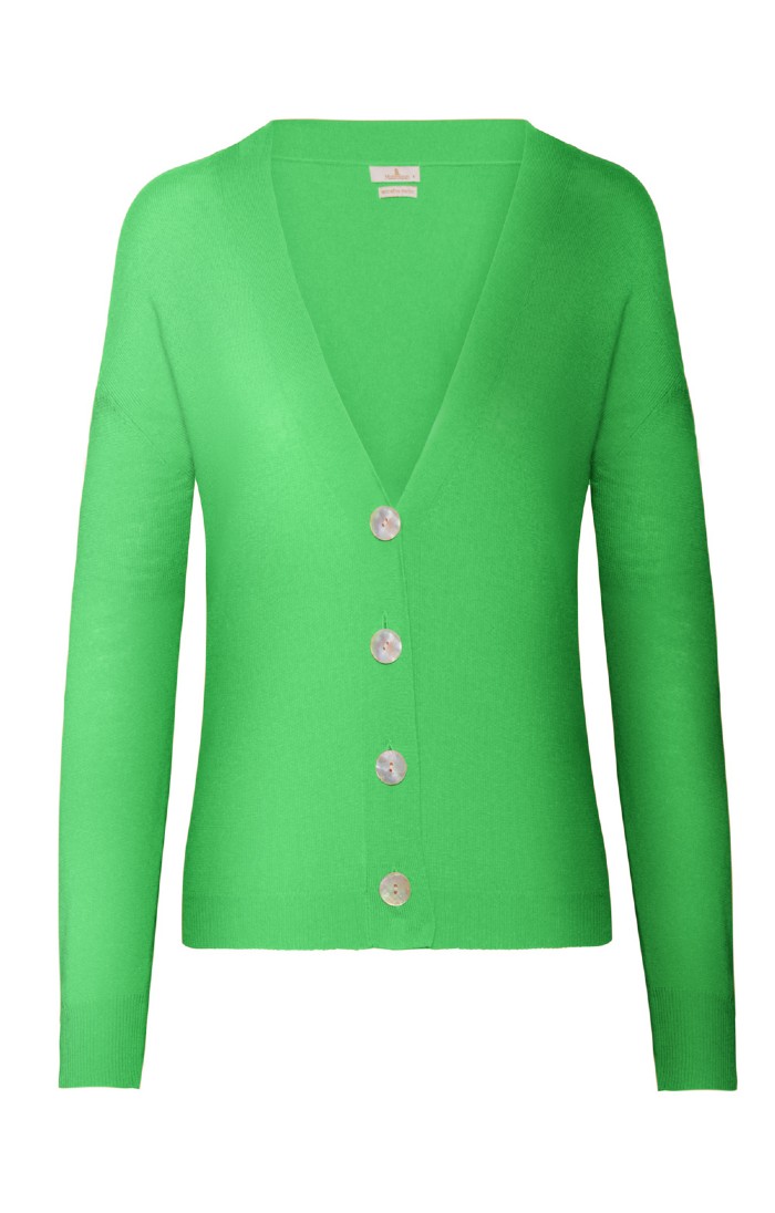 Ladies lime green cardigan best sale