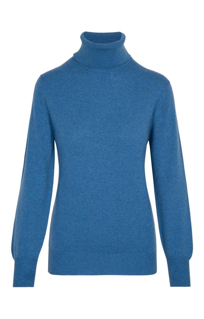 Barrie 3ply Cashmere Roll Neck - House of Bruar