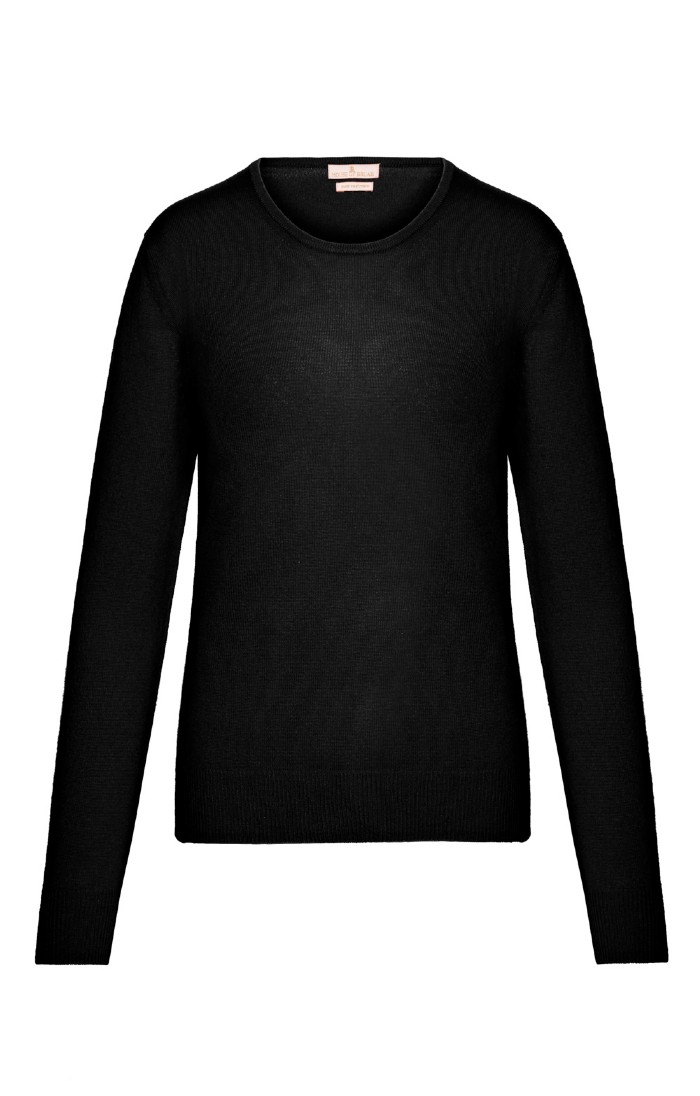 Ladies 2 Ply Cashmere Crew Neck Jumper