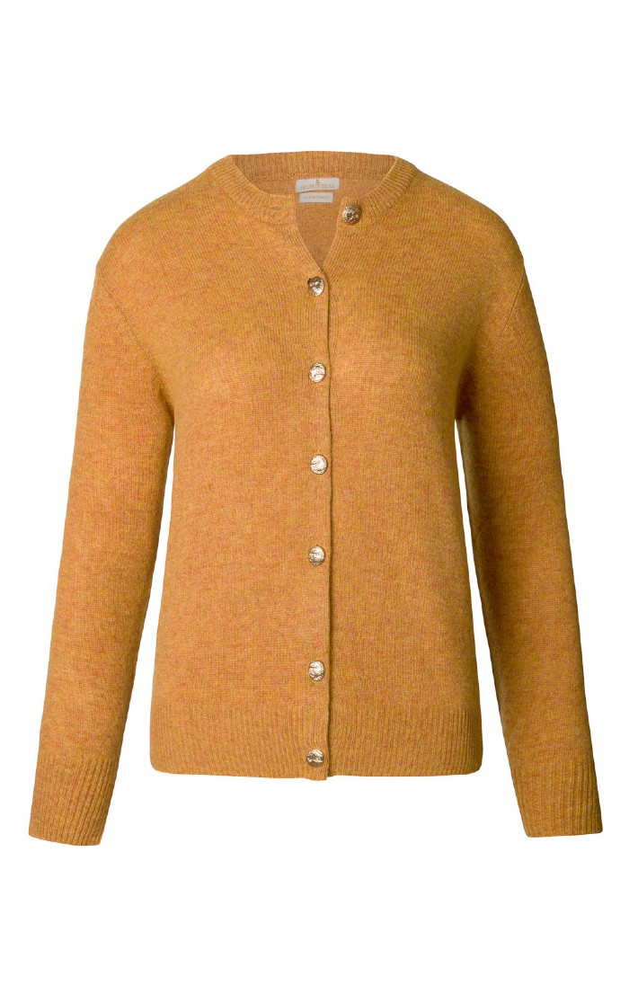 Ladies House of Bruar Lambswool Crew Neck Cardigan