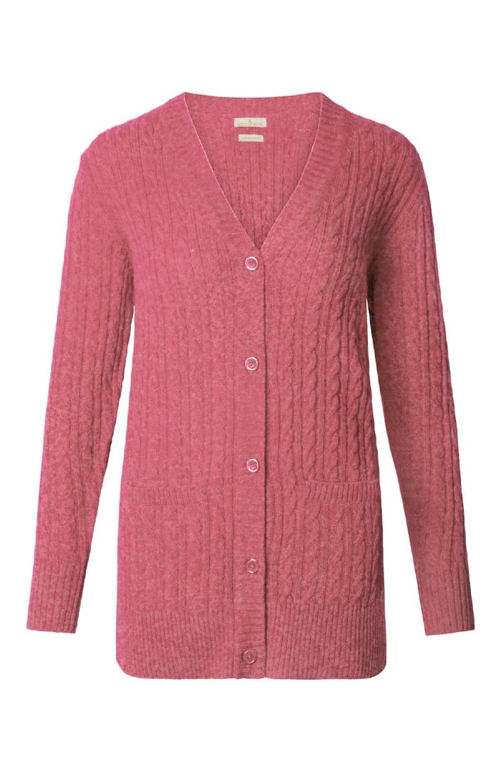 Country Lambswool Cable Cardigan - House of Bruar