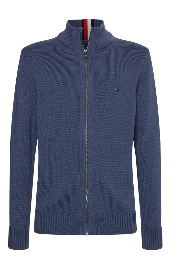 tommy hilfiger chunky cotton zip through