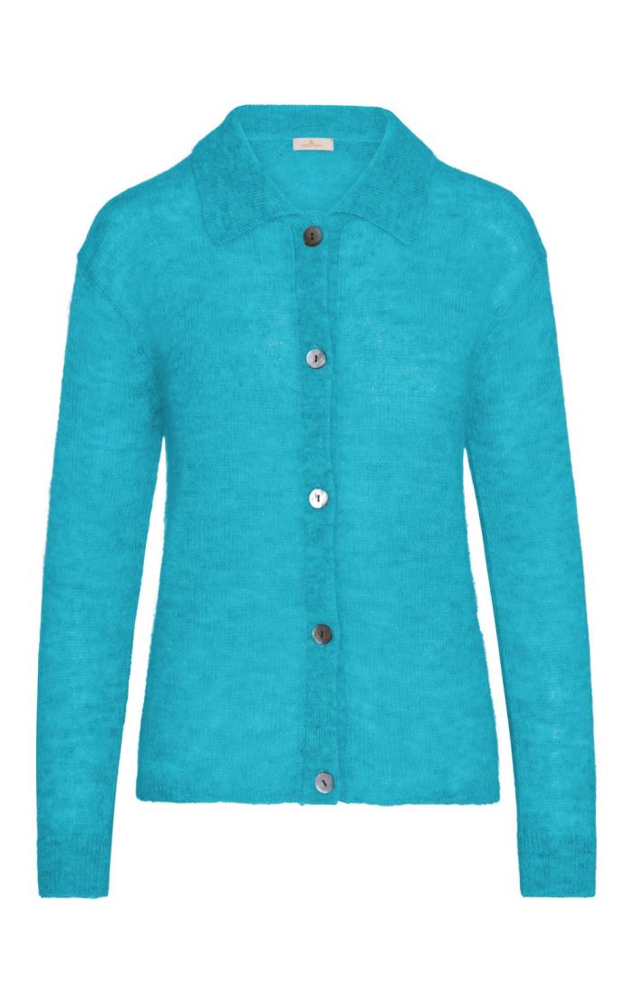 Ladies on sale turquoise cardigan