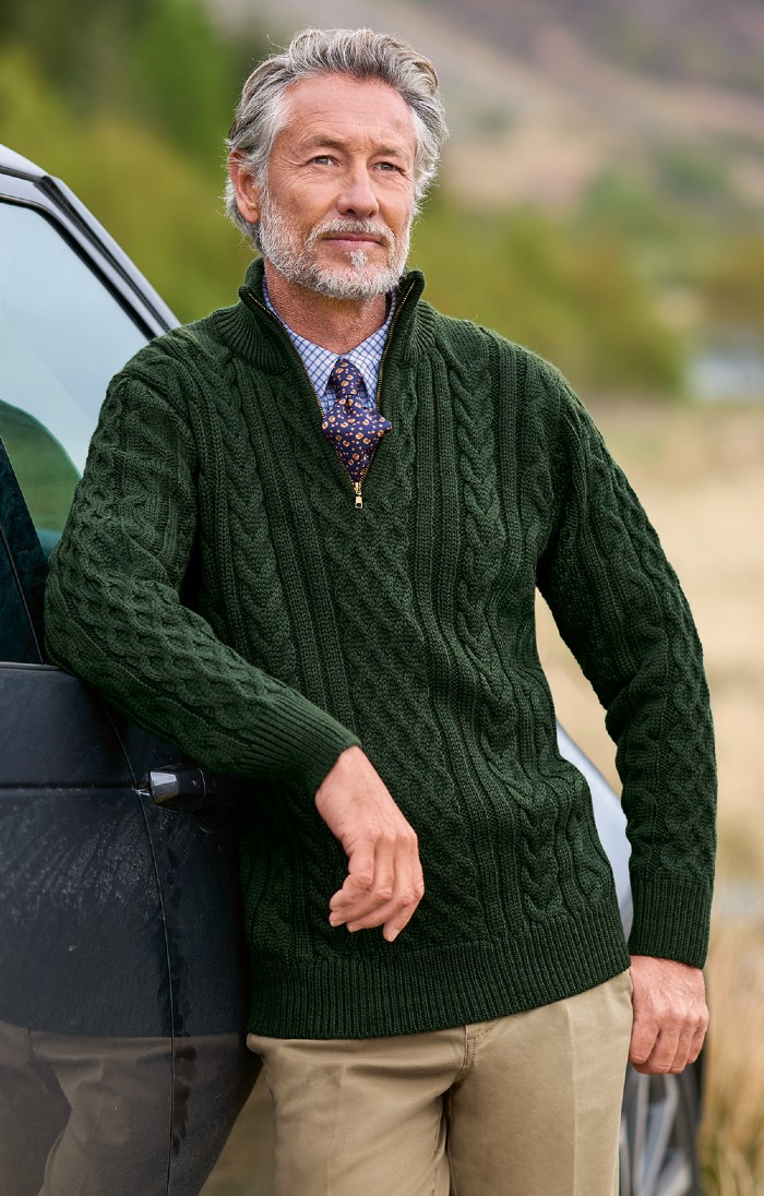 Men s Green Knitwear House of Bruar