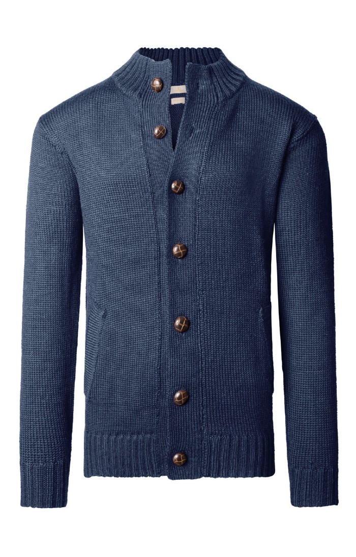 Mens pure hot sale wool cardigan