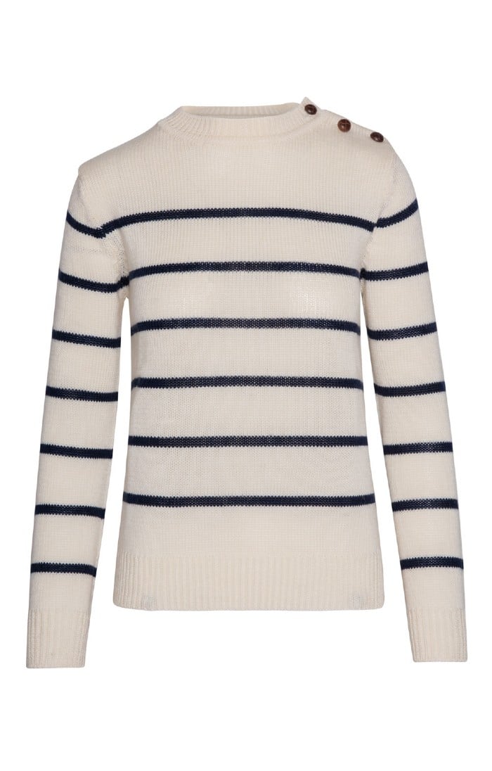 Ladies Pure New Wool Breton Jumper House of Bruar