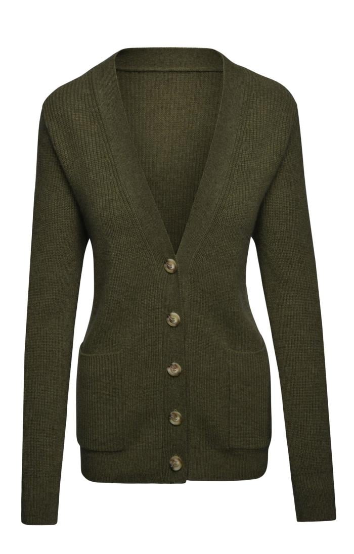 Olive green sales boyfriend cardigan