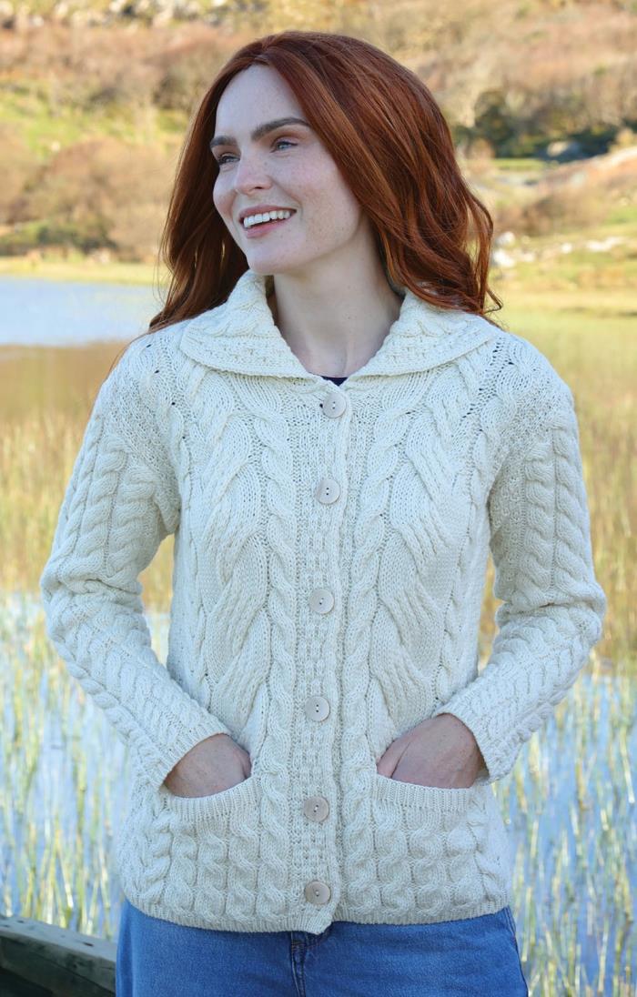 Button Cable Cardigan - House of Bruar