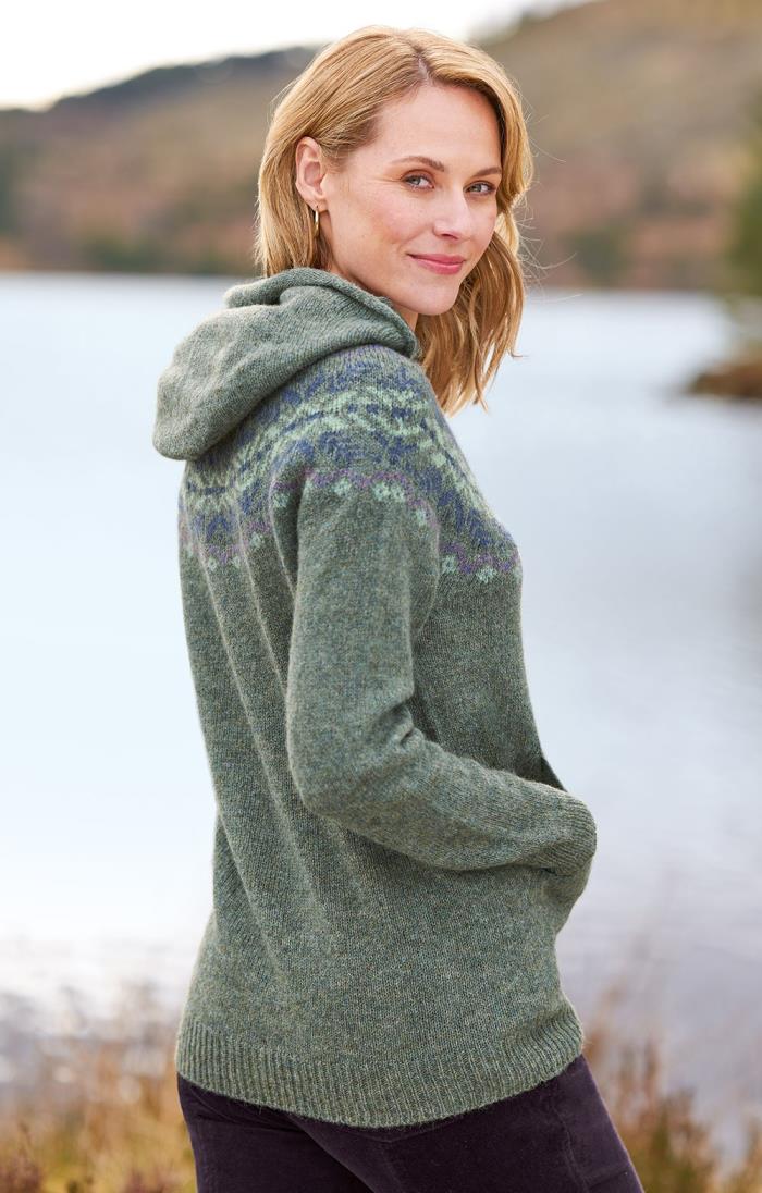 Shetland Fairisle Hoodie - House of Bruar