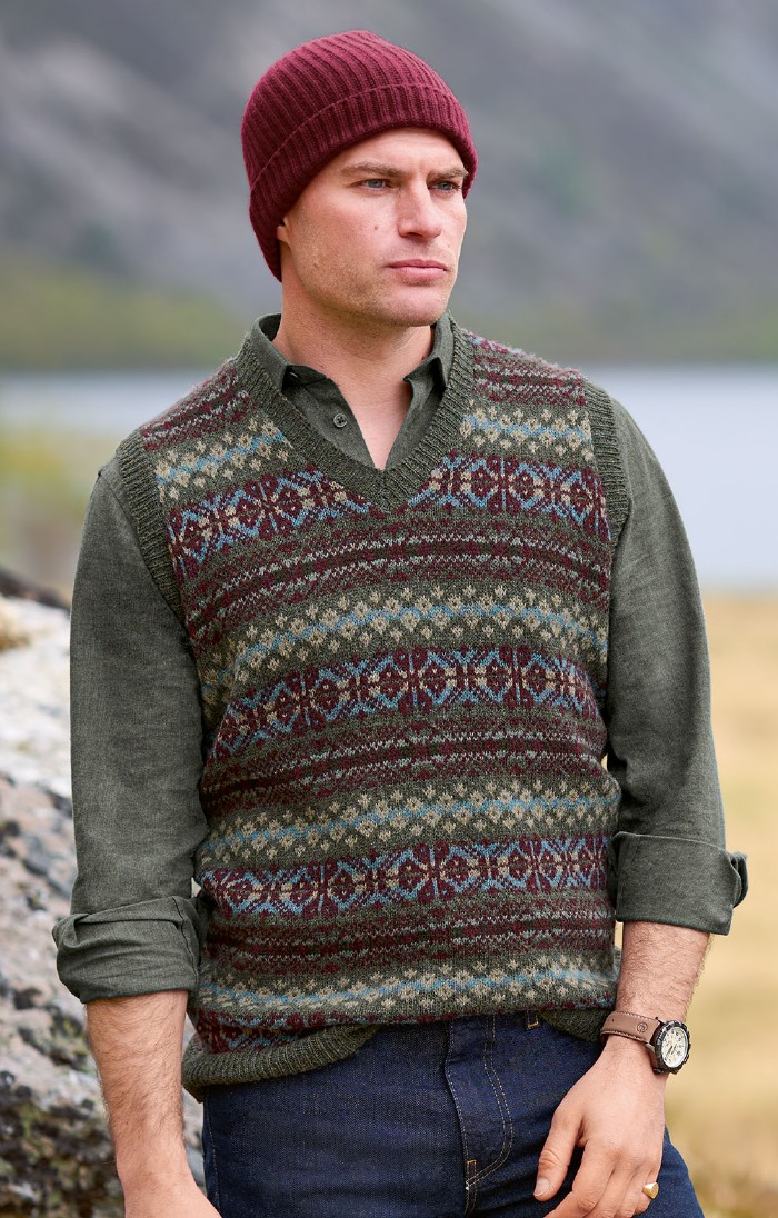 Men s Fairisle Jumpers Shetland Wool Jumpers House of Bruar