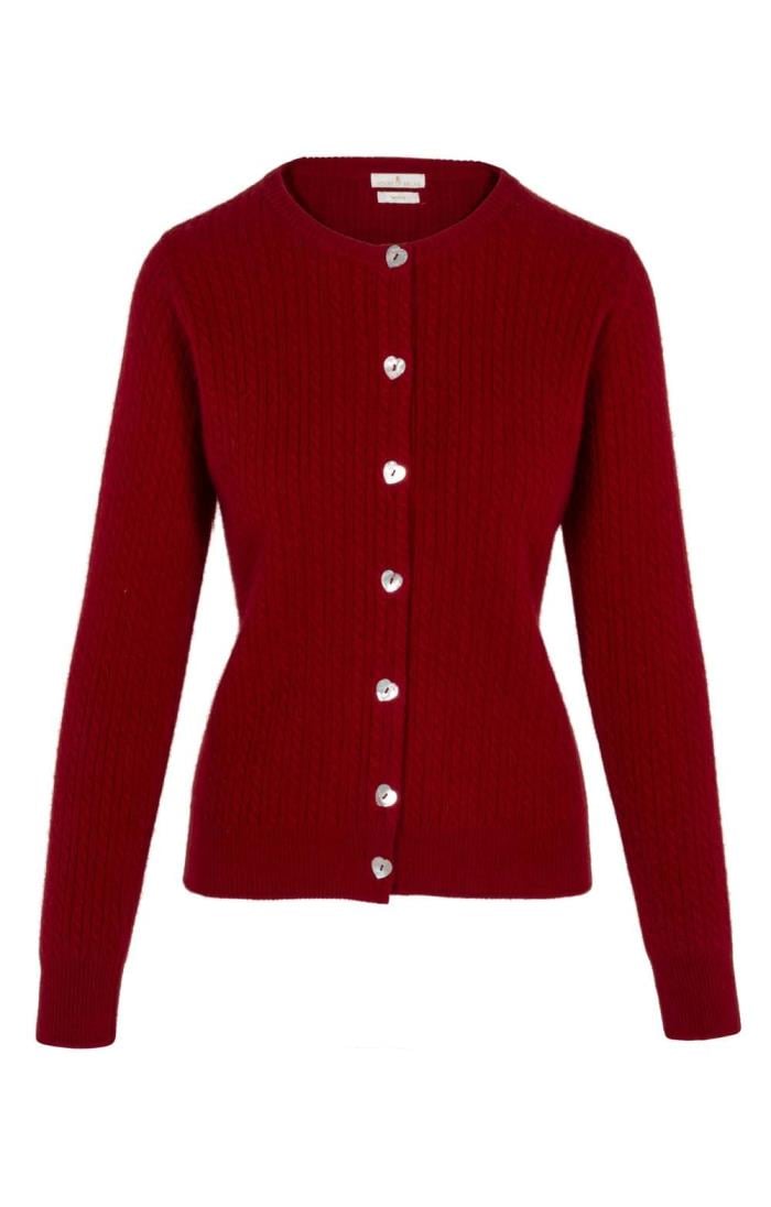 Ladies Lamora Cable Cardigan - House of Bruar