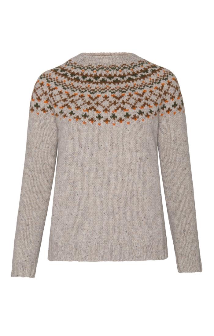 Ladies Pure Wool Fairisle Sweater - House of Bruar