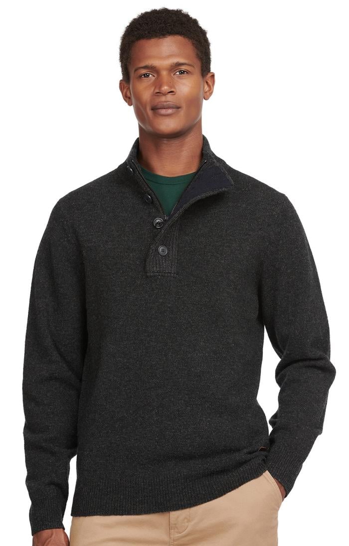 Mens grey best sale barbour jumper