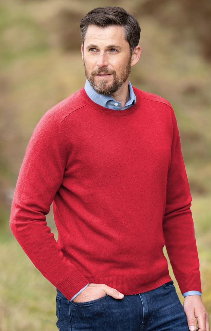 Cashmere red sweater best sale