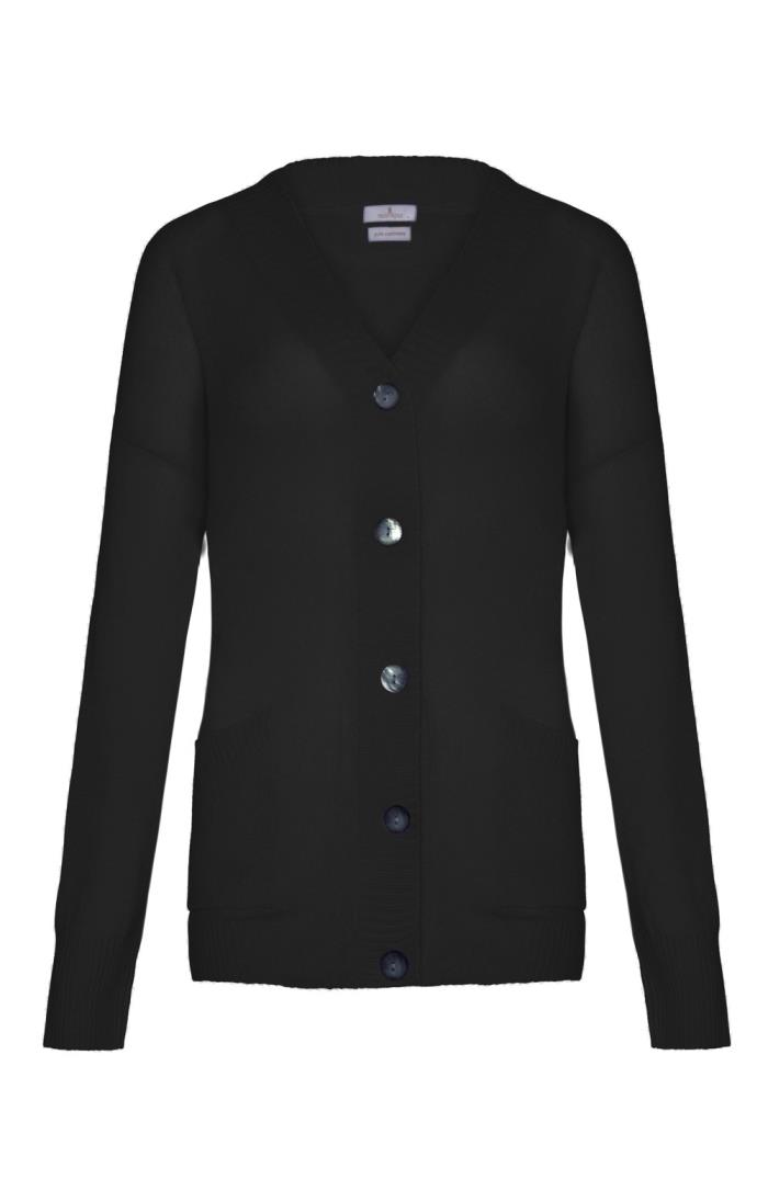 Ladies black boyfriend outlet cardigan