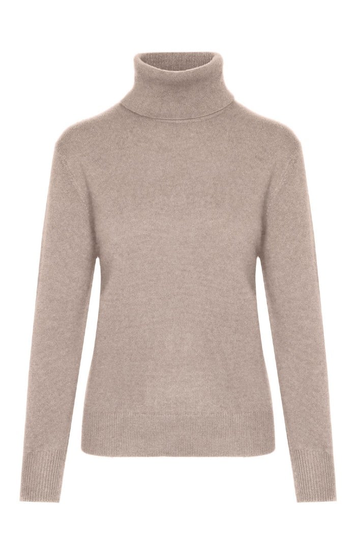 Ladies Cashmere Roll Neck - House of Bruar
