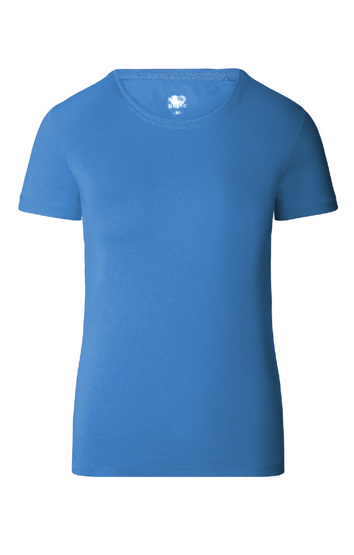 Ladies Plain Short Sleeve Crew Neck