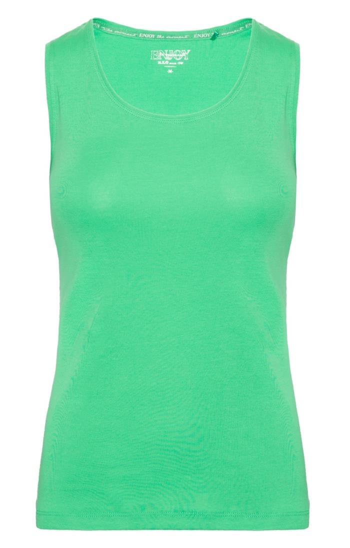 Ladies Basic Vest Top, Green - House of Bruar