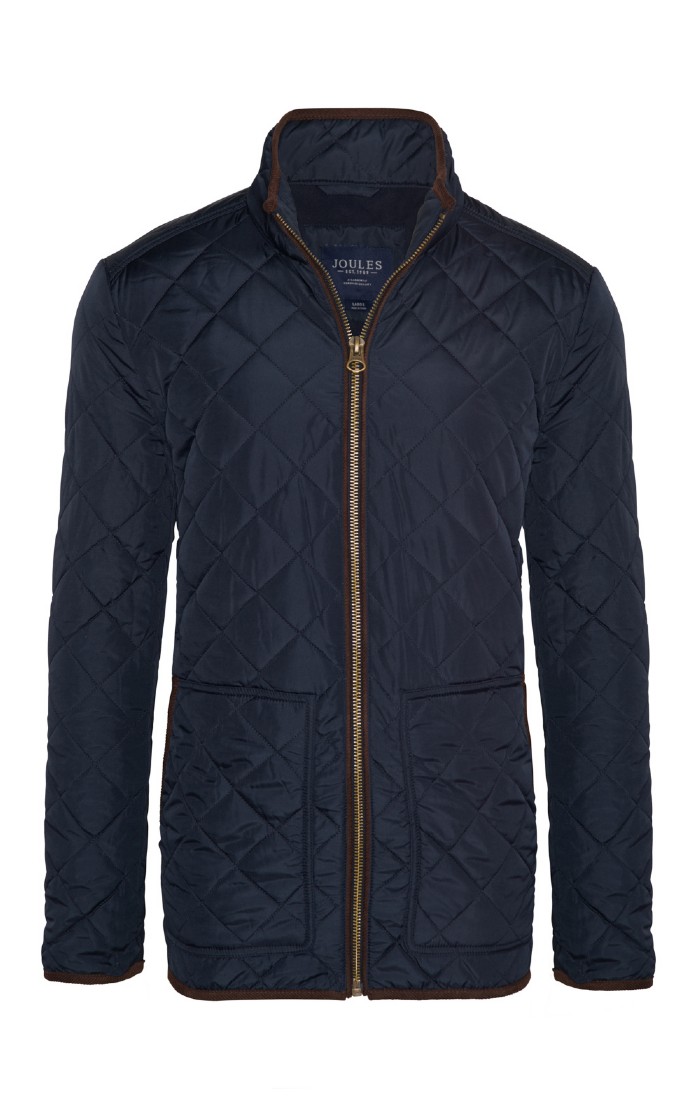 Joules hawksfield quilted jacket navy sale