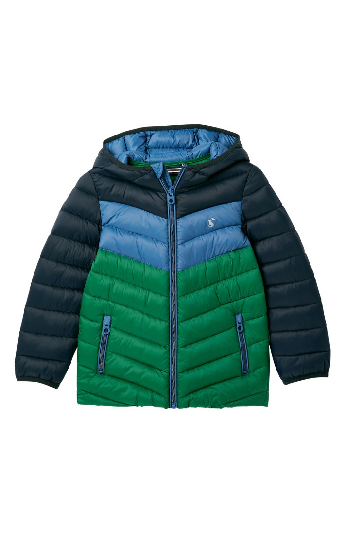 Boys Joules Cairn Colourblock Coat Navy House of Bruar