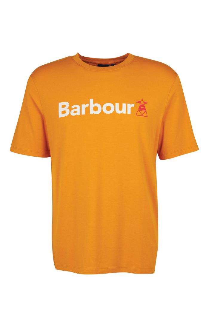 Barbour t best sale shirt mens Orange