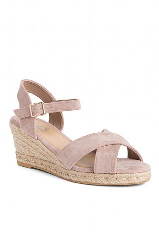 House Of Bruar Ladies Espadrille Sandals, Sand