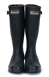 barbour bede navy wellies