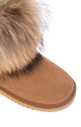 chestnut fur boots