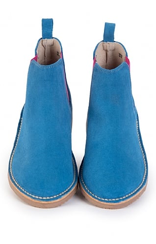 Blue suede chelsea sales boot