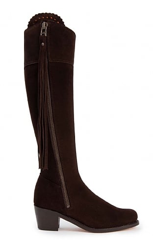 Dark brown suede outlet tall boots