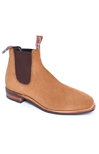 R M Williams Comfort Craftsman in Tobacco Suede - Classic But Is