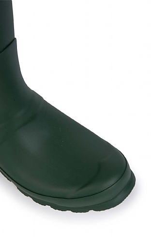 hunter green rubber boots