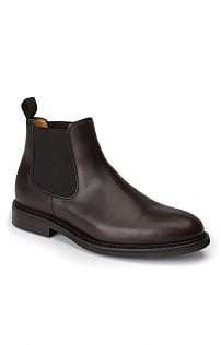 House of Bruar Waxy Chelsea Boot, Dark Brown