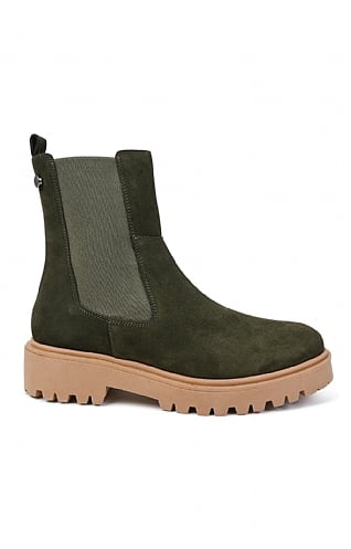 Green suede on sale chelsea boots womens