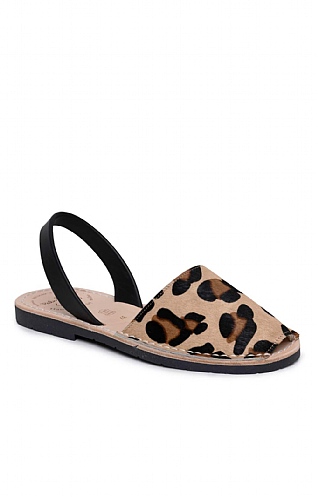 House Of Bruar Ladies Animal Sandals, Leopard