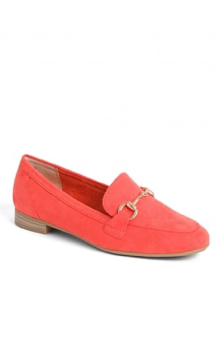 Ladies Marco Tozzi Snaffle Loafer, Carrot