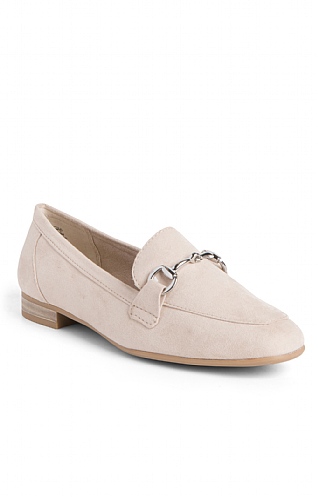 Ladies Marco Tozzi Snaffle Loafer, Dune
