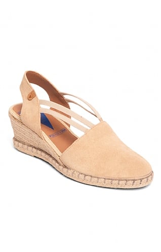 House Of Bruar Ladies Maika Suede Espadrille, Sand