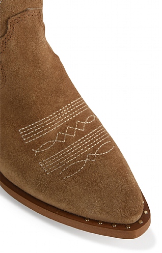 Mens tan suede hot sale cowboy boots