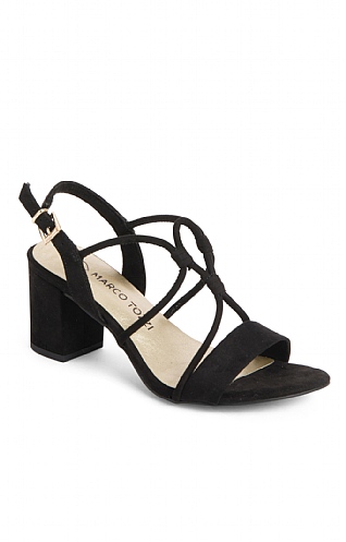 Ladies Marco Tozzi Paduli Heeled Sandals - Black, Black