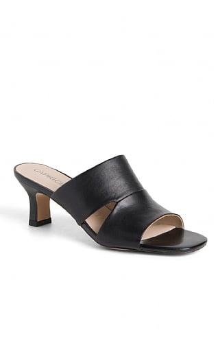 House Of Bruar Ladies Leather Sandals - Black, Black