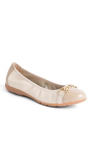 House Of Bruar Ladies Chain Pump - Cream, Cream