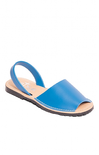 House Of Bruar Ladies Leather Sandal, Blue