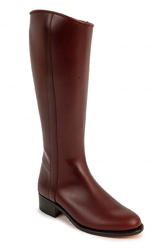 House of Bruar Traditional Riding Boot, Oxblood Waxy