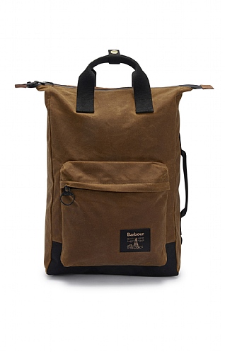 Barbour wax backpack online