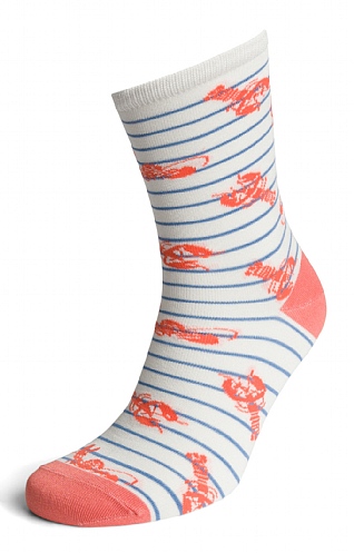 Ladies Joules Everyday Socks, Lobster